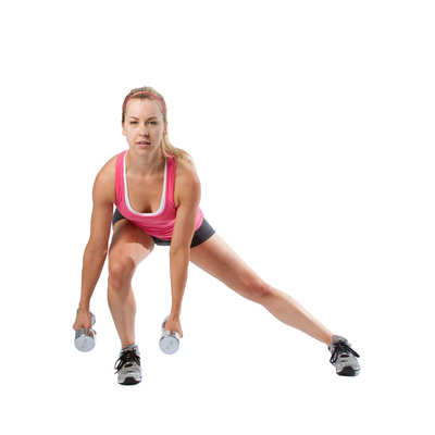 Dumbbell Side Lunges